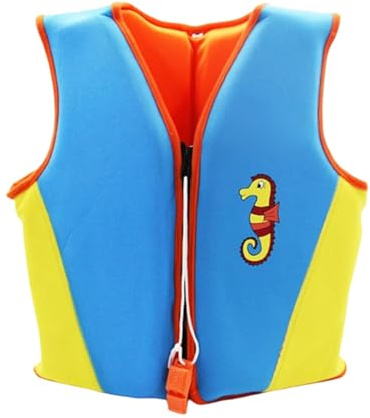 Swim Vest Kids Girls Boys Printed Swimming Jacket Adjustable Belt For Toddler Children Outdoor Beach Pool Swimwear Training Activities Lightweight Age 1-10 Years