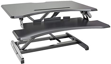 HFTEK Sitz-Steh-Desktop-Schreibtisch Arbeitsplatz Sit & Stand Laptop Mount Workstation (FY33SD)
