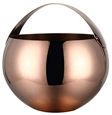 FKJLUN Seau à Glace Isotherme Seau d' Acier Inoxydable de Godets de Glace Portable Seau à Champagne Seau Rond sur Glace pour fête/Maison/Bar/ktv Club Rafraîchisseur Champagne