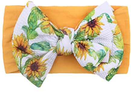 Baby Nylon Stirnband, Bowknot Haarbänder Elastische Schleifen Haarreifen, Weiches Baby Turban Stirnband Süße Kopfbedeckung für Neugeborene, Kleinkinder, Kinder