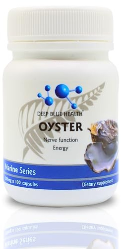 New Zealand Oyster Extract Powder - 500mg x 100 Capsules - Zinc Supplement Pills for Men and Women - Supports Immune Health, Energy and Nerve Function w/ Green Lipped Mussel