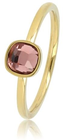 My Bendel Stylischer Ringe Für Damen | Glasstein in Schwarz, Grün, Blau, Dunkelpink, Quarz Bleibt in Silber & Gold | Schön Und Verfärbt Nicht | Mit Luxuriöser Schmuck Geschenkverpackung