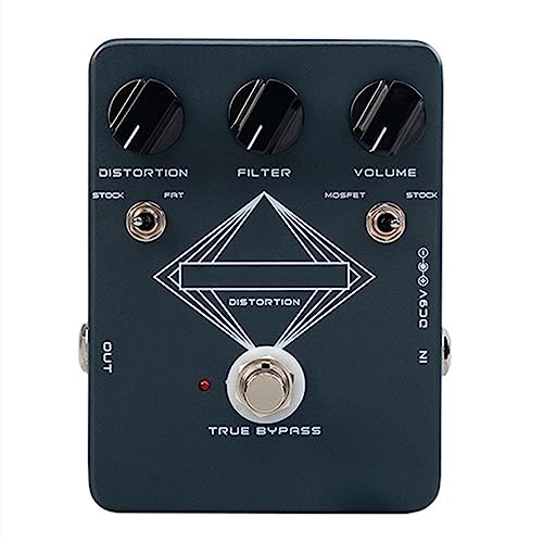 Gitarreneffekte Klassisches Verzerrungs- Und Fuzz-Gitarreneffektpedal, True Bypass-E-Gitarren-Bass-Zubehör
