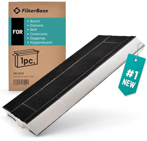 FilterBase® Aktivkohlefilter für BOSCH 434229 DHZ4505 DHZ4506 | SIEMENS LZ45501 LZ45500 | NEFF Z5144X1 Z5144X5 | CONSTRUCTA CZ5144X5 | Balay 00434229 3BT769X | Gaggenau Küppersbusch KF280001 KF280002