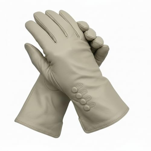 Damen Echtes Weiches Leder Handschuhe Vollständig Gefüttert