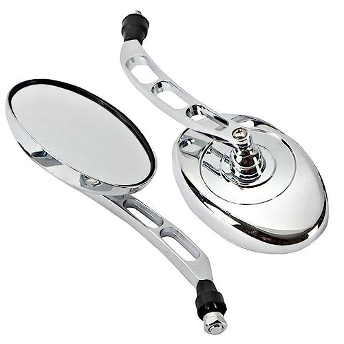 BIVOO Motorradspiegel Chrom Motorrad Rückspiegel Für Suzuki Für Marauder Für Boulevard Für M109R Für M50 Für M90 Für M95 Für C109R C50 C90 S40 S50 S83 Lenkerendenspiegel