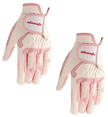 Supvox Golfhandschuhe für Damen 1 Paar aus Mikrofaser, Atmungsaktiv
