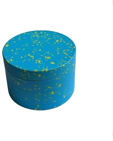 Herb Grinder Metal,Speckled Design,63mm/2.5, Blue