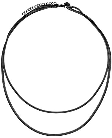 Heideman Halskette Damen aus Edelstahl gold silber schwarz farbend poliert Kette für Frauen