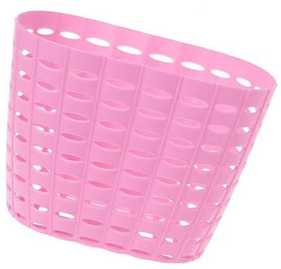 ZJchao Fahrradkorb aus Kunststoff, Verdickt, Kleiner Vorderer Lenker-Fahrradkorb für und Mädchen (PINK)