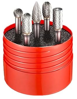 Dormer Carbide Burr Set with Cylinder, Ball Nose, Ball, Oval & Tree Pack Qty 1