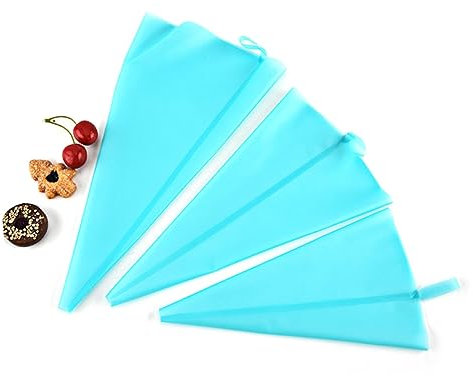 Cabilock 6piezas Mangas Pasteleras De Silicona Reutilizables para Glaseado Decorar Pasteles y Cupcakes De Manga Pastelera De Silicona para Cocina y Repostería