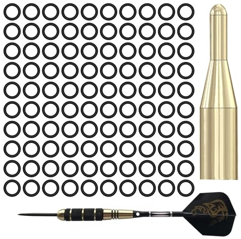 Dart Sheft O-Ringe – Anti-PC Anti-Slip oder Ringe | Dart Sheft Rubber O Ringe | Dart Ringe mit Applikator | Verschleißfestes Werkzeug für Dartflüge für D-Achsen