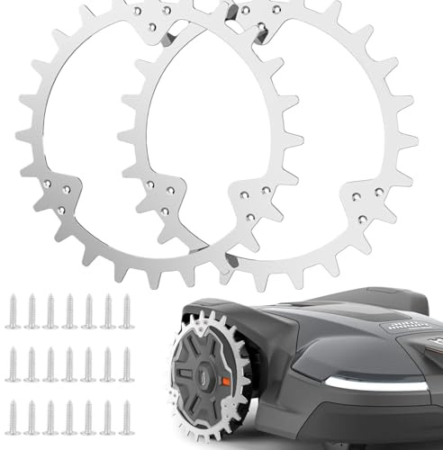 TRUSTLIONTEK Miglioramento della trazione per robot tosaerba, compatibile con HUSQVANA Automower 305 (dal 2016)/310/315 robot tosaerba, dimensioni ruota 215 mm.
