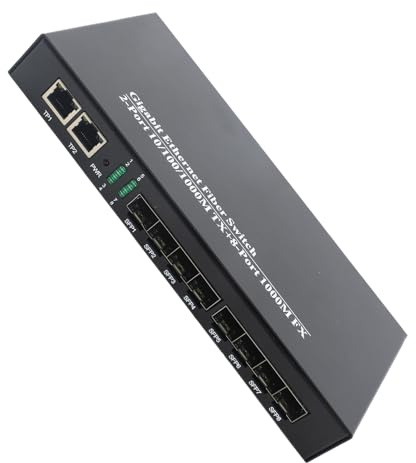 Eacam Switch in Fibra Ethernet Gigabit, Ricetrasmettitore in Fibra Ottica, 1,25 G di SFP, 10/10/1000mbs, per Rete Ethernet