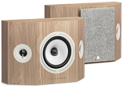 TRIANGLE - BOREA BRS1 Home Cinema Surround-Lautsprecher - Dipol/Bipol - 2-Wege - Belastbarkeit 90W - 380 x 275 x 150 mm - Eiche Hell (Paar)