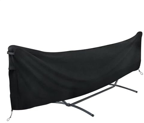 420D Oxford Cloth Hammock with Adjustable Cord Waterproof Windproof Cover for 1-Person Tent, Hiking, Camping, Garden