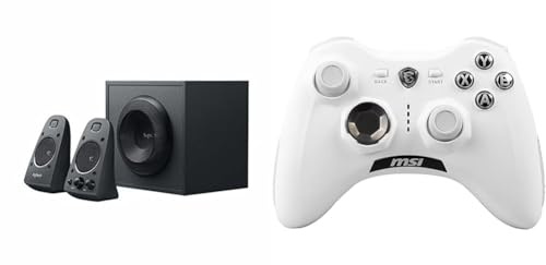 Logitech Z625 2.1 Lautsprecher-System & MSI Force GC30 V2 White Kabelloser