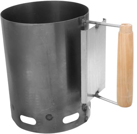 GAROZATION Bbq Charcoal Lumpwood Portable Stainless Steel Charcoal Chimney Chimney Starter for Outdoor Cooking