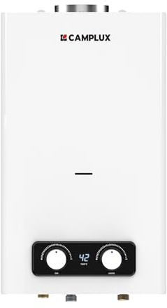 CAMPLUX Gasdurchlauferhitzer 11 L/Min für Küche/Bad, Niedrige NOx/ErP, 20 mbar, Erdgas, 3V, 22kW, BD300CTNG