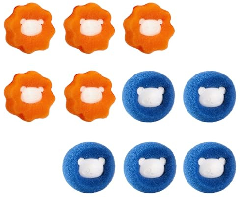 8 PCS Tierhaarentferner Waschmaschine Waschkugel, Wiederverwendbar Fusselbälle Waschmaschine, Anti-Verwicklungs-Waschbälle - Entfernt Tierhaare - Waschball für Waschmaschine und Trockner ﻿