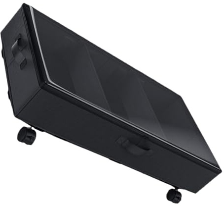 INOOMP Bolsa de Almacenaje bajo Cama con Ruedas Gran Capacidad Organizador Compartimentos de Oxford Resistente con Ventana Transparente para Ropa Edredones y Juguetes Fácil Limpieza y