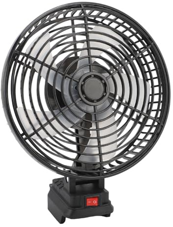 Cordless Camping Fan, 8 Inch 20W 3500RPM Rechargeable Battery Operated Fan with 5 Blades for Homes Offices Cars