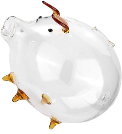 FUNOMOCYA Salvadanaio Trasparente Forma Maiale per Contenitore Salvadanaio in Chiaro Design Divertente per Risparmio Interattivo e Abitudini Finanziarie Educative Regalo per Ragazzi e