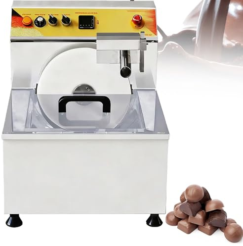 12.4 L Commercial Chocolate Tempering Machine,Vibrating Table Stainless Steel Melter, for Heating and Melting Butter, Milk, Handmade Candles