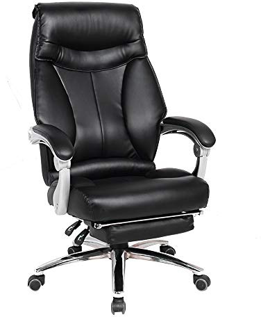 Ergonomisk Racingstol Med Fotstöd, Justerbar Höjd 49-61 Cm,