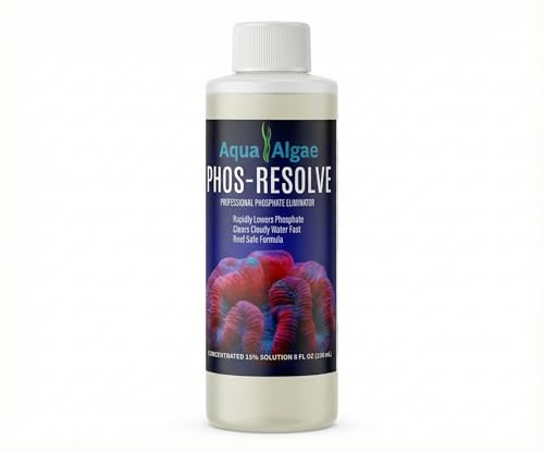 Aqua Algae Phos-Resolve Phosphate Remover for Reef Tanks & Aquariums, 15% Lanthanum Chloride, 8 oz