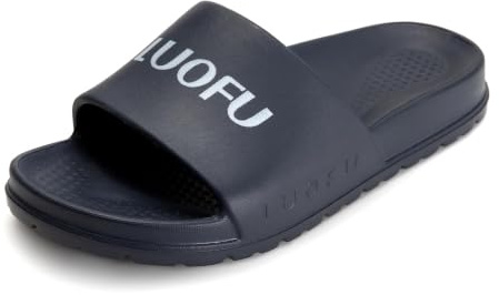 CLEIKS Ciabatte Uomo da Giardino Impermeabili Facili da Pulire Resistenti per Esterno per Balcone e Terrazza Asciugatura Rapida Estiva (Blu Navy,43EU,SU9091)