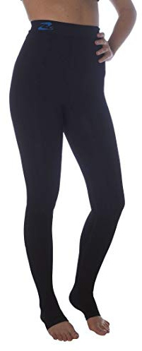 CzSalus Lange Strumpfhose, schlank machende Kompressions-Leggings (18-21 mmHg) Unterstützung Lipödem-Lymphödem