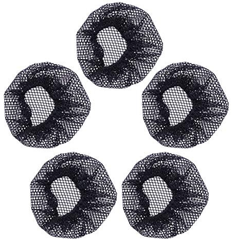 Retina per capelli per danza, accessorio per capelli, 5 pezzi (foro piccolo, senza pizzo)