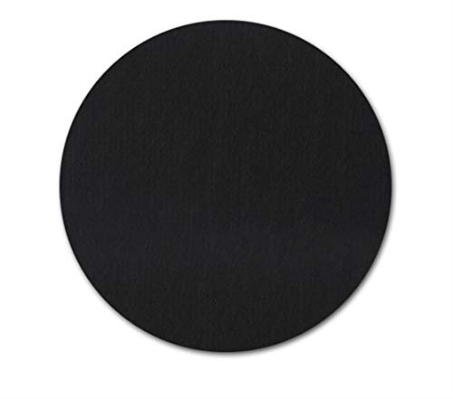 Ommda Kork Pinnwände Rund Korktafel Memoboards Pinnwand Wand Filz mit Klettverschluss für Büro 2 Stück,Schwarz,30cm