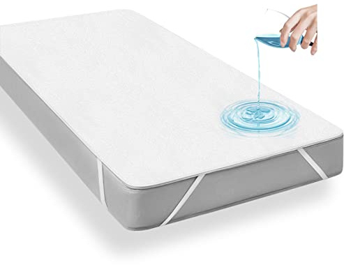 Viedouce Coprimaterasso Impermeabile 90 x 200,Certificato Oeko-Tex,Cotone Coprimaterassi Impermeabili Matrimoniali,Proteggi Materasso con 4 Angoli Elastici,Adatto a 30 Cm