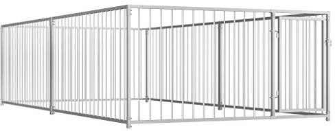 vidaXL Hundezwinger, für den Außenbereich, 200 x 400 x 100 cm