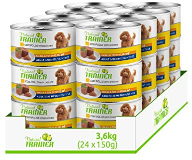 Natural Trainer Small & Toy - Cibo Umido per Cani con Pollo 24 x 150 g