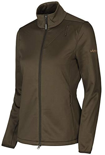 Härkila winddichte leise Fleecejacke Njord für Damen aus dehnbarem ArcStretch(TM)-Material - Schnelltrocknende Jagdjacke Fleece - Übergangsjacke Outdoor , Größe:3XL, Farbe:Grün