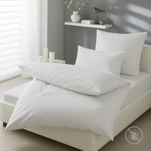 allergovita Evolon Encasing Kissen und Deckenbezüge für Hausstauballergiker Deluxe Bettbezug einzeln 140x200 cm