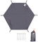 HIKEMAN Camping Tarp Tent Footprint - Multi-Purpose Waterproof Outdoor Groundsheet, Hexagon Ground Covering Mat Tent & Awning Carpet For Camping Hiking Picnic (M)