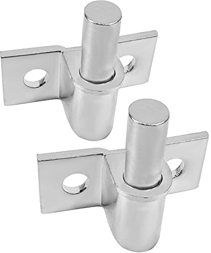 2 Pack Wall Mount Gate Hinge, Wood Fence Link Gate Hinges with 5/8 Hinge Pin Diameter Heavy Duty Outdoor Post Chain Hinge Galvanized Steel-Horizontal Mount