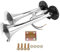 LKW Hupe Hupe Luft Horn 150DB 12V-24V Zug-Hörner-Kit Drucklufthorn Lufthorn Airhorn Doppelrohr Horn für alle 12V-24V Fahrzeuge LKW Zug Auto Van Boot Motorrad usw