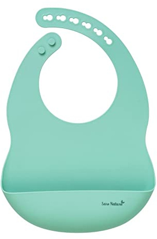 Babero de silicona liso