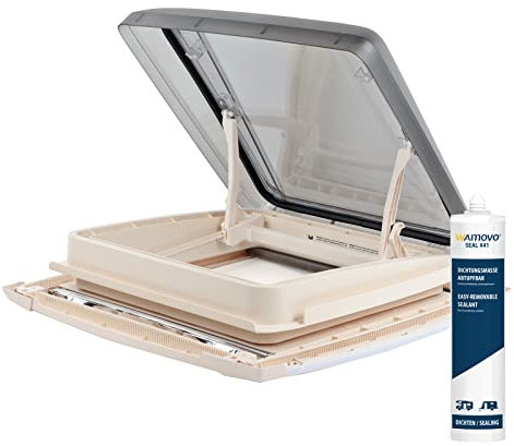 wamovo MPK Vision Star M pro 2 LED Dachhaube klar 40x40cm Dachstärke 25-60mm + Dichtmasse