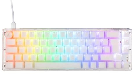 Ducky One 3 Aura White Mini Gaming Tastatur, RGB LED - Gateron Baby Kangaroo