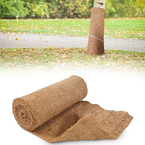 Sonnewelt 50cm x 5m Kokosmatte Winterschutz und Kälteschutz für Pflanzen I 1200g/㎡ Böschungsmatte mit Naturlatex I Naturprodukt aus 100% Biologisch I Baumschutz für kübelpflanzen - 1 Stück