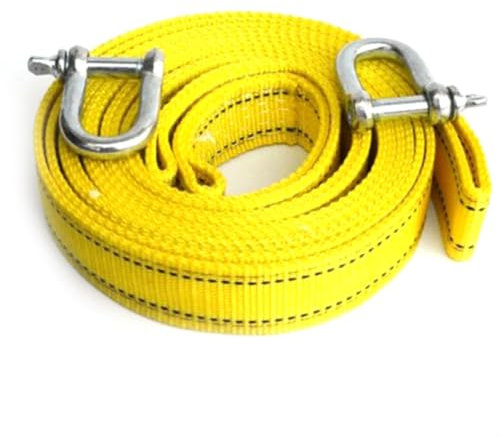 Pyugxab 5M/5T Auto Elektrische Seilwinde Seil Geländewagen Abschleppseil mit U-förmigem Haken Abschleppgurt für Autos Anhänger SUV Zubehör