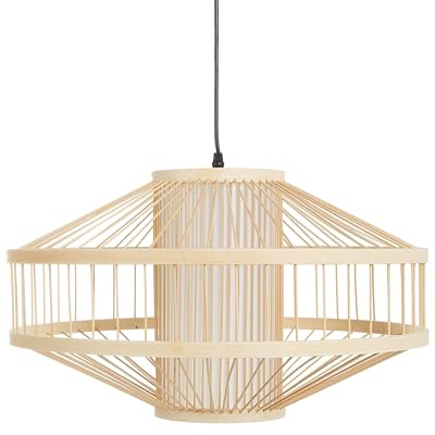 Beliani Lampadario in bambù intrecciato Luce naturale
