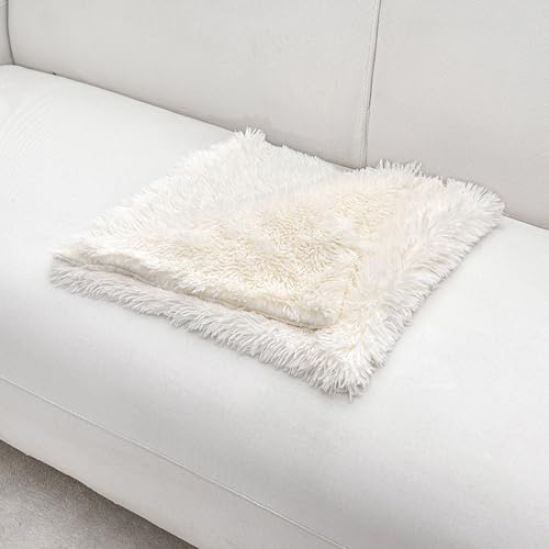 XIEMINLE Plüschüberwürfe, beruhigende Hundedecke, Katzendecke, Haustierdecken für Bett, Couch, Sofa, weiche Decke, waschbar, Katzen- und Hundematte, Haustierdecke, vielseitiger Hundeüberwurf (Beige,
